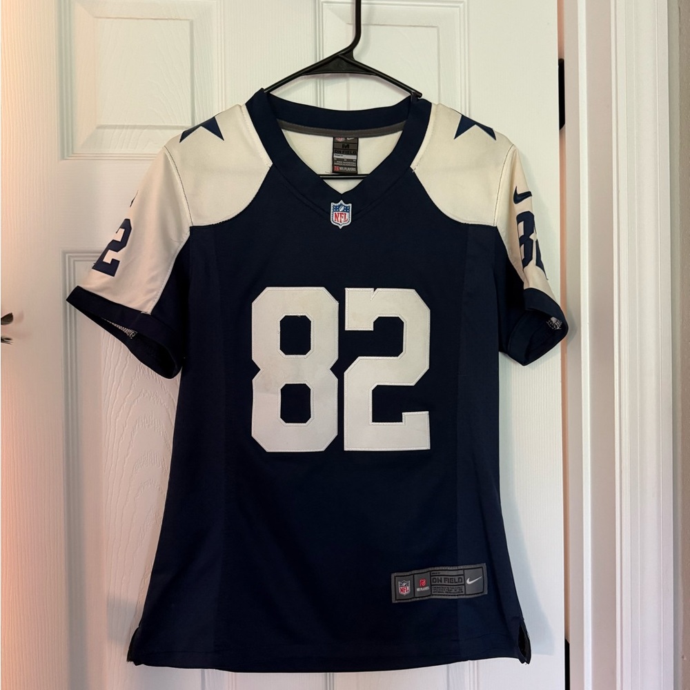 Nike cowboys Jason Witten Navy and White Football Jersey